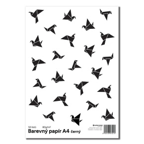 Farebný papier Color A4-80g - čierna