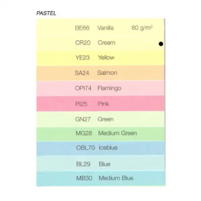 Farebný papier PASTEL A4-160g - CR20 krémová
