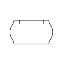 Etikety cenovkové Contact Meto 6 - 22x12 biele