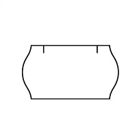 Etikety cenovkové Contact Meto 6 - 22x12 biele