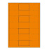 Etikety PRINT 66 x 40 ref.oranžové