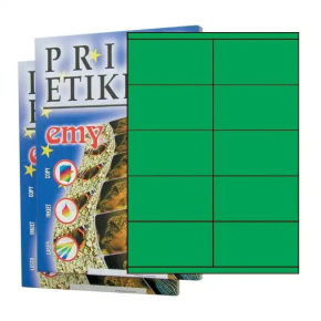 Etikety PRINT 105 x 57 zelené - akcia - do vypredania zásob