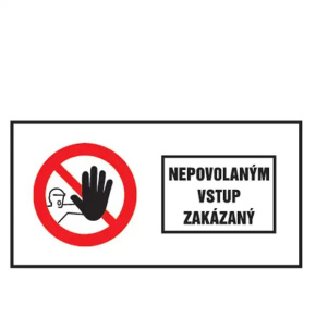 Etikety Info- Nepovolaným vstup zakázaný