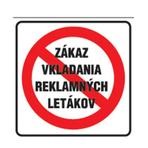 Etikety Info- Zákaz vkladania reklamy