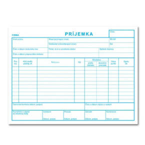 Príjemka A5 – 100 listov