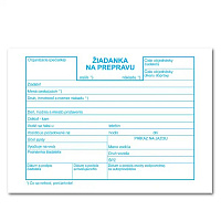 Žiadanka na prepravu A6 – 100 listov, recyk. papier