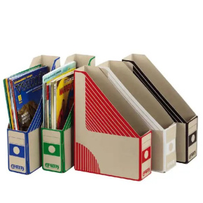 MAGAZÍN BOX EMBA, 75 mm, kartónový červená