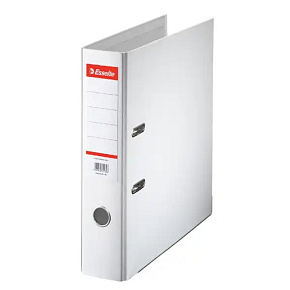 Poradač A4, Esselte PLAST, pákový 75 mm biela (šanón) Poradač A4, Esselte PLAST, pákový 75 mm biela (šanón)