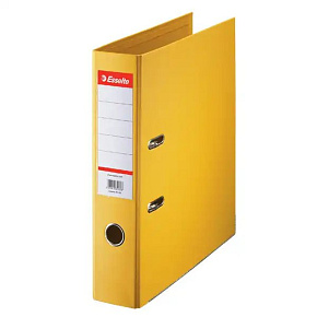 Poradač A4, Esselte PLAST, pákový 75 mm žltá (šanón) Poradač A4, Esselte PLAST, pákový 75 mm žltá (šanón)