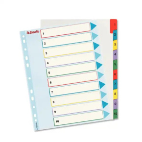 Rozraďovač A4, MYLAR MAXI,1-10