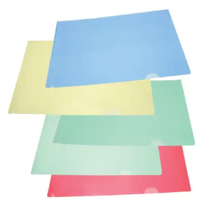 Obal A4 "L" hrubý, modrý transparentný