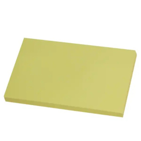 Bloček samolepiaci 125x75 AURO, žltý, 100 l.