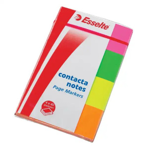 Záložky 20x50 CONTACTA 4 neón, 200 záložiek- akcia - do vypredania zásob