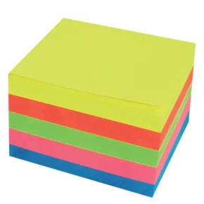 Bloček samolepiaci 75x75 AURO NEON kocka /400 l