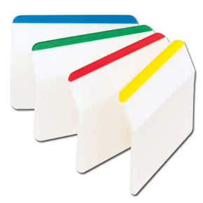 Indexy Post-it zalomené mix 4 farby x 6 ks - akcia - do vypredania zásob