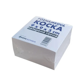 Poznámková kocka 9x9x5 rovná nelepená