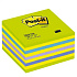 Bloček samolepiaci 76x76 Post-it kocka neón/zelený/450 l