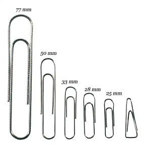 Listové spony 33 mm, niklované /100 Listové spony 33 mm, niklované /100