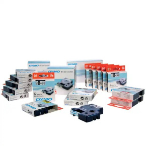 Pásky D1 - 12 mm modré písmo / biela