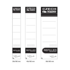 Štítok na poradač samolepiaci 40x190 Refilled 10ks