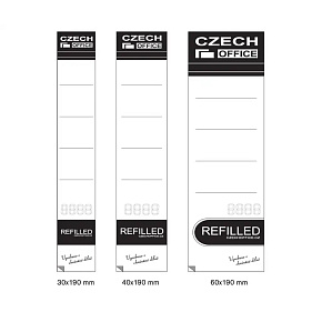 Štítok na poradač samolepiaci 40x190 Refilled 10ks Štítok na poradač samolepiaci 40x190 Refilled 10ks