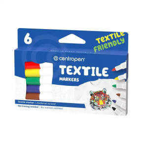Značkovač na textil CENTROPEN 2739 sada 6 farieb