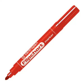 Popisovač CENTROPEN 8550, FLIPCHART červený