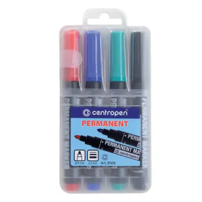 Značkovač CENTROPEN 8566 sada 4 farby