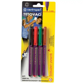 Popisovač na kožu CENTROPEN 2880/4 farby