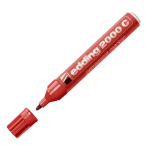 Popisivač edding 2000 C červený permanentný