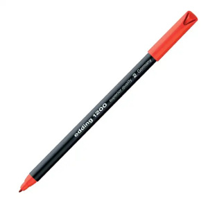 Popisivač edding 1200 color pen červený