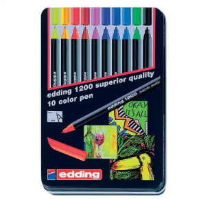 Popisivač edding 1200 color pen sada 10 farieb