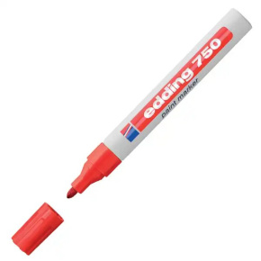 Lakový popisovač edding 750 červený