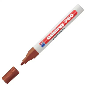 Lakový popisovač edding 750 hnedý