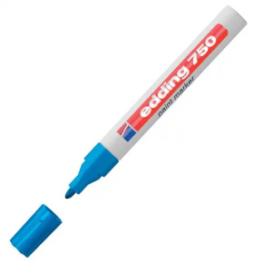 Lakový popisovač edding 750 svetlomodrý
