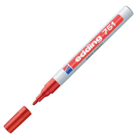 Lakový popisovač edding 751 červený