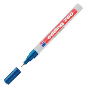 Lakový popisovač edding 780 modrý