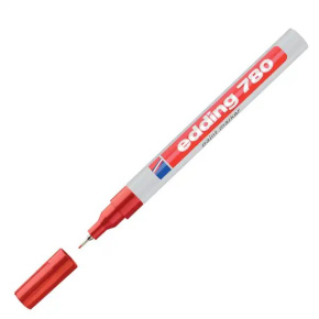 Lakový popisovač edding 780 červený
