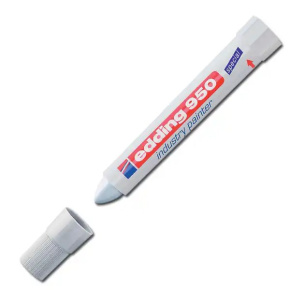 Priemyselný voskový popisovač edding 950 biely