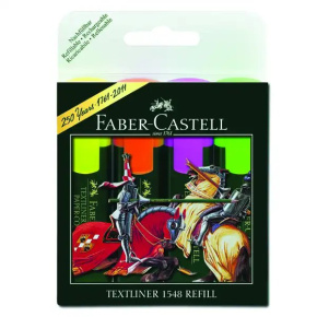 Zvýrazňovač FABER-CASTELL TEXTLINER 1546 sada 4 farieb