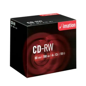 CD-RW Imation 700 MB, 12x - klasický obal / 10 ks