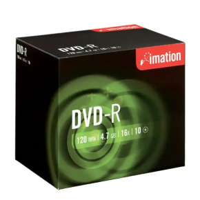 DVD-R Imation 4,7 GB 16x klasický obal / 10ks - dopredaj