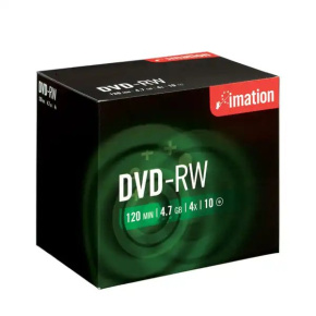 DVD-RW Imation 4,7 GB 4x klasický obal / 10 ks - dopredaj