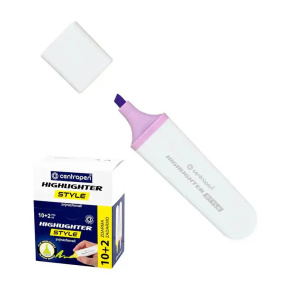 Zvýrazňovač CENTROPEN Style 6252/10 SOFT fialový AKCIA 10+2 ZADARMO - dopredaj