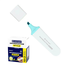 Zvýrazňovač CENTROPEN Style 6252/10 SOFT modrý AKCIA 10+2 ZADARMO - dopredaj
