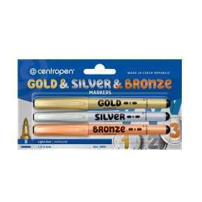 Univerzálny značkovač CENTROPEN 2690/3 GOLD+SILVER+BRONZE