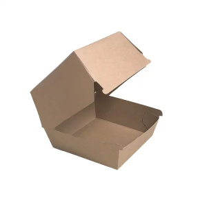 Burger box, kraft, 11x11x9 cm, 50 ks