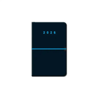 Mini diár A6 CAPRI čierny 2026