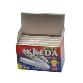 KRIEDA školská biela /50 ks  - akcia - do vypredania zásob