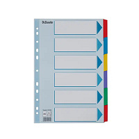 Rozraďovač A4 MYLAR kartónový 6-dielny- akcia - do vypredania zásob